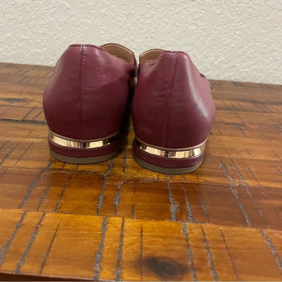 Franco Sarto Red Flats Modern Loafers - Picture 5 of 8